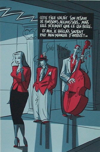 Sérigraphie Serge Clerc - Sing sing club (50x40) Numérotée & Signée 150 ex.