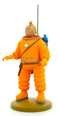 Figurine résine Tintin - #007 - Tintin en scaphandre lunaire