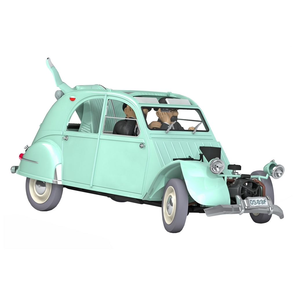 Voiture Tintin 1/24è #011 La 2CV accidentée / Les bijoux de la Castafiore