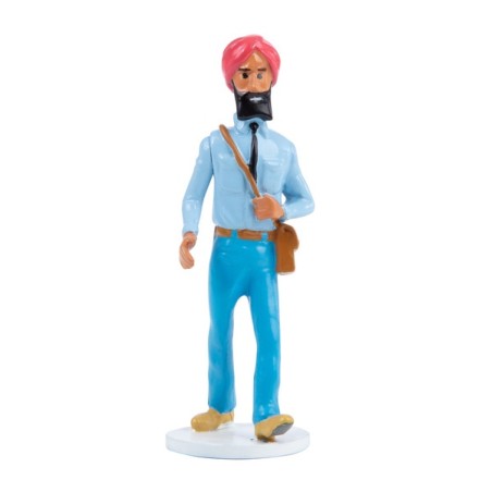 Figurine métal Tintin - Carte de voeux 1972 - Controleur de train