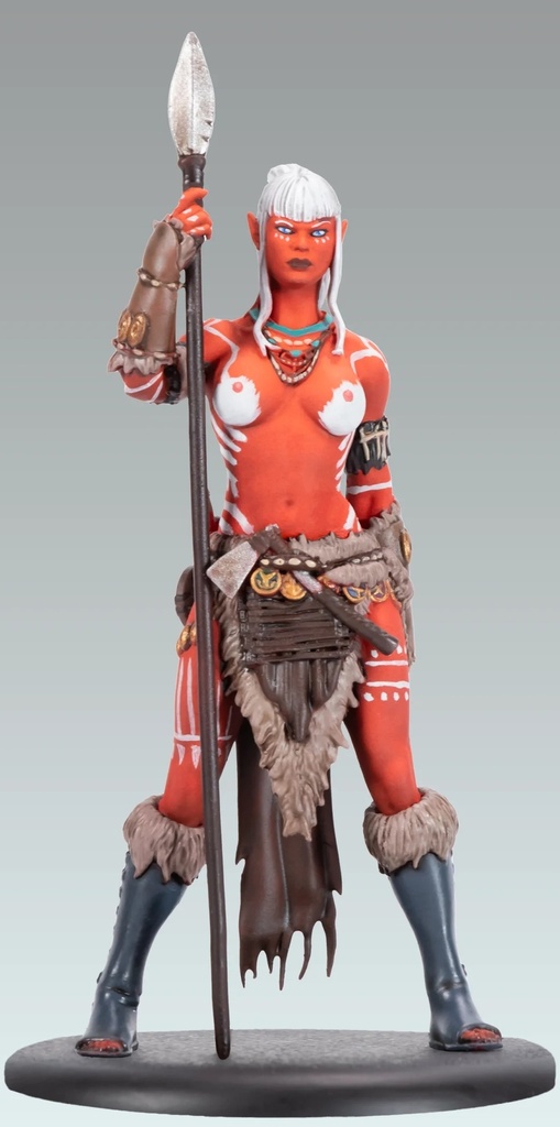 Figurine résine Mondes d'Aquilon - Elfes - Lea'Saa l'elfe rouge (Attakus)