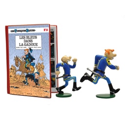 Figurine métal Les Tuniques bleues - Les bleus dans la gadoue (Pixi)