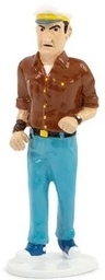 Figurine métal Tintin - Carte de voeux 1972 - Allan Thompson