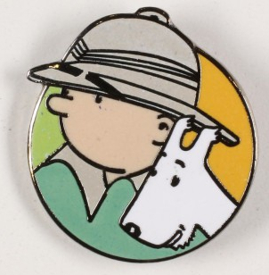 Pin’s Tintin et Milou au Congo