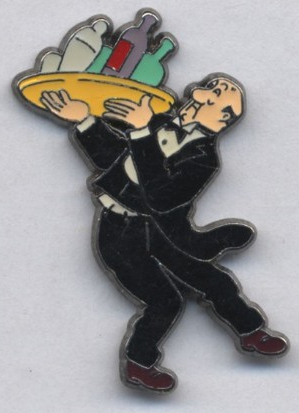 Pin’s Tintin - Nestor (bouteilles couleurs)