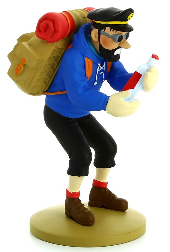 Figurine résine Tintin - #034 - Haddock à la bouteille vide