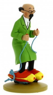 Figurine résine Tintin - #057 - Tournesol en patins