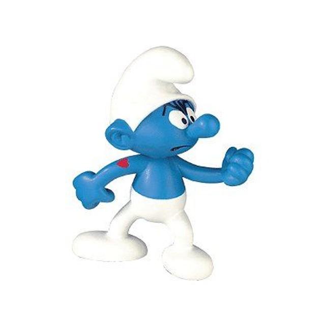 Figurine résine Les Schtroumpfs - Le schtroumpf costaud (Collectoys)
