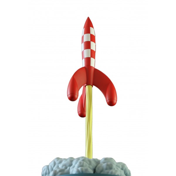 Figurine résine Tintin - Les icônes - La fusée au décollage