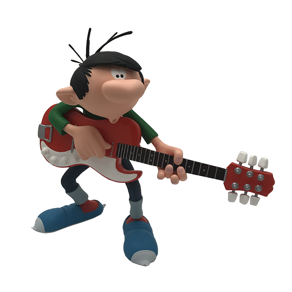 Figurine résine Gaston Lagaffe - Rock et guitare (Attakus)