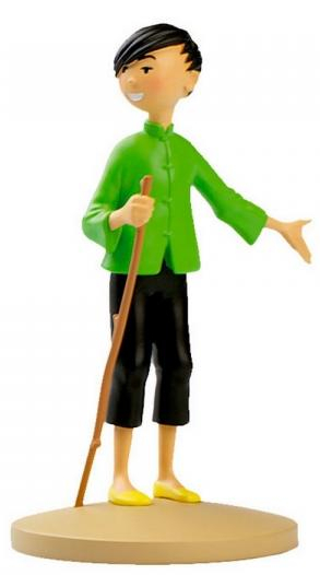 Figurine résine Tintin - #008 - Tchang montre Hou-Kou