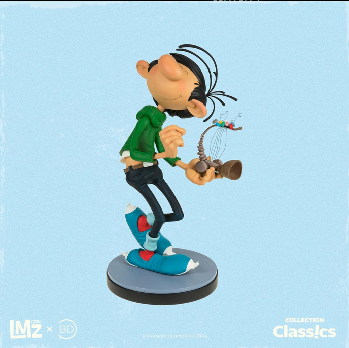 Figurine résine Gaston et son petit Gaffophone - Des gaffes et des dégats (LMZ)