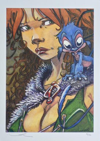 Poster Loisel La quête de l'oiseau du temps - Pelisse /4 (50x70)