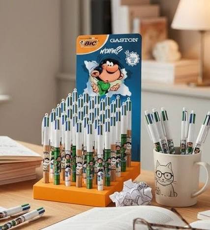 Bic 4 couleurs - Gaston - M'enfin - 3 Coloris