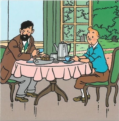 Magnet Tintin - Moulinsart - Le déjeuner