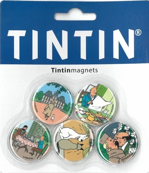 Magnet Tintin - Moulinsart - Pack de 5