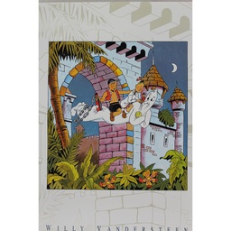 Poster Vandersteen - Bob & Bobette - Ile d'Amphoria