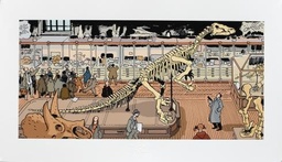 Estampe pigmentaire Tardi Nestor Burma dans le 05ème arrdt (35x60) 475ex. Numérotés