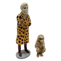 Figurine métal Blake & Mortimer Origine - Açoka et le babouin (Pixi)